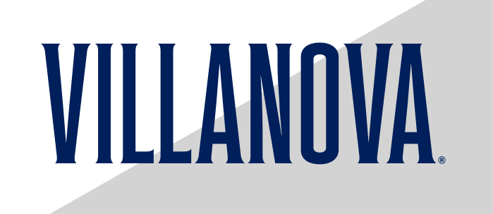Villanova wordmark, block, blue/navy variant, cell 29