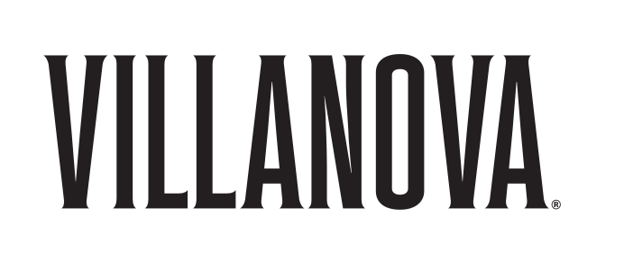 Villanova wordmark, block, 1-color black variant, cell 34