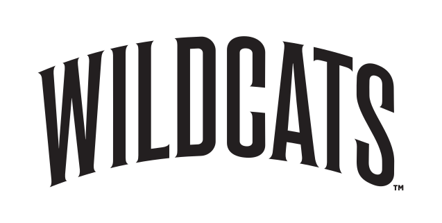 Wildcats wordmark, block, 1-color black variant, cell 40