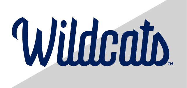 Wildcats wordmark, script, blue/navy variant, cell 53