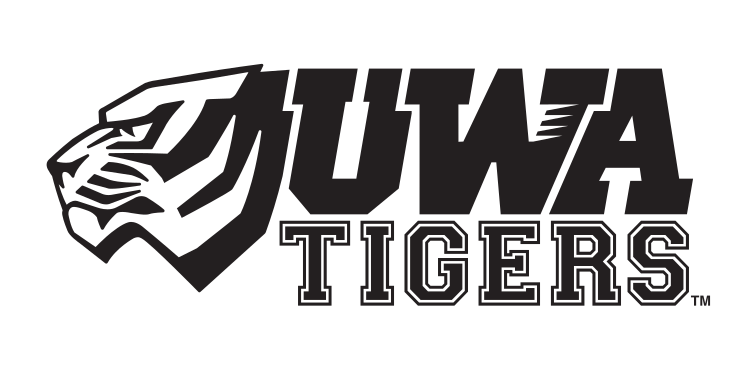 UWA Tigers logo, athletic black variant, cell 23