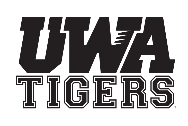 UWA Tigers wordmark, black variant, cell 26