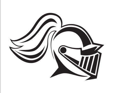 Knight helmet, black/white variant, cell 11