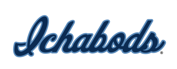 Ichabods script, blue/white variant, cell 50
