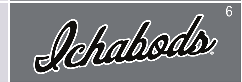 Ichabods script, white on dark grey, outline variant, cell 60