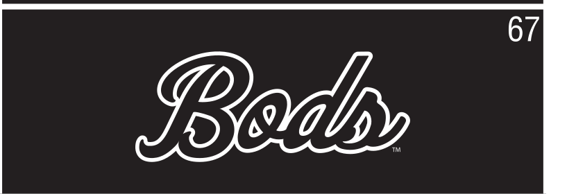 Bods script, white on black variant, cell 67
