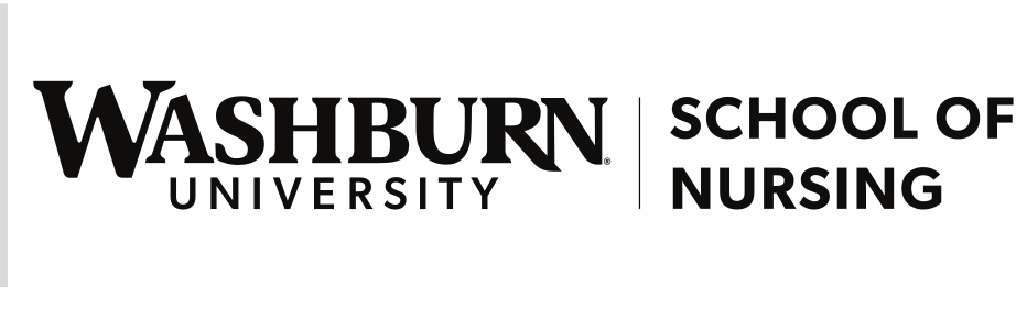 Washburn University School of Nursing, horizontal black variant, cell 91