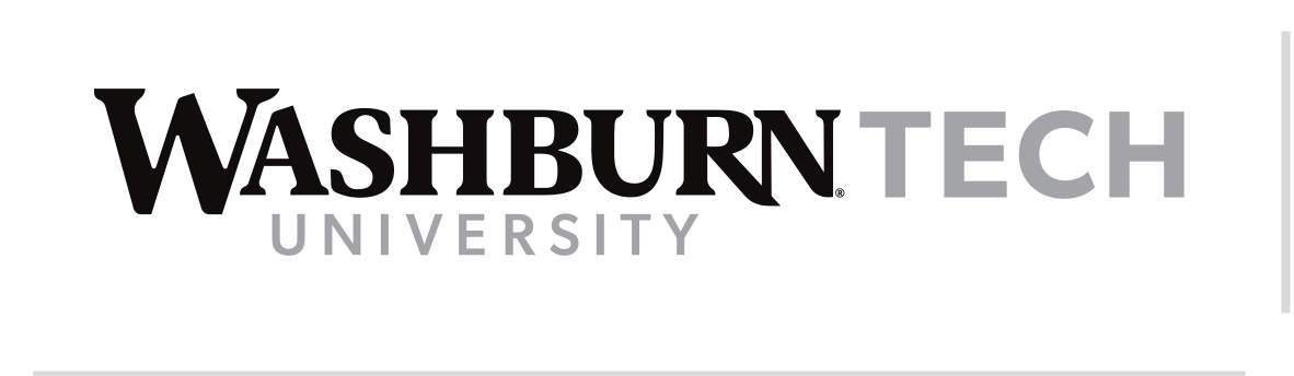 Washburn Tech University, horizontal grey variant, cell 96