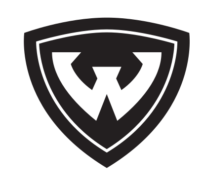 Wayne State University shield, black variant, cell 18