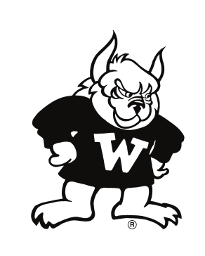 Gorlok mascot head with W, black variant, cell 13