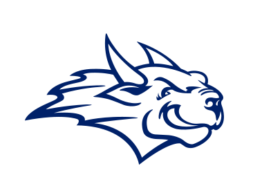 Gorlok mascot head, blue variant, cell 27