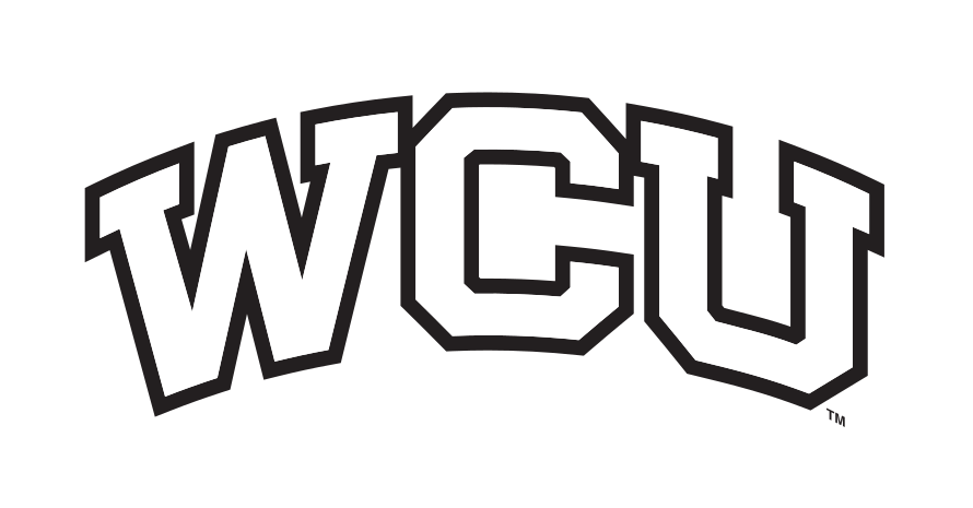 WCU wordmark, black and white variant, cell 6