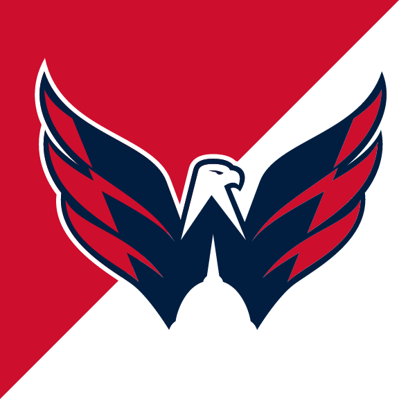 primary logo, full color on red/white variant