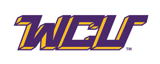 WCU wordmark, purple/gold variant, cell 47