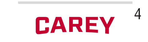 CAREY wordmark, italic red on white variant, cell 42