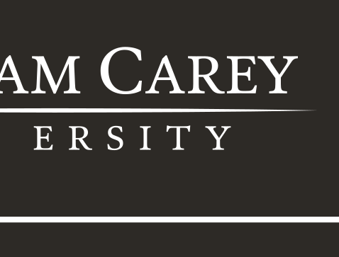 primary institutional mark, stacked, grayscale variant, cell 77