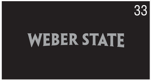 Athletic Wordmark, gray on black variant, cell 33