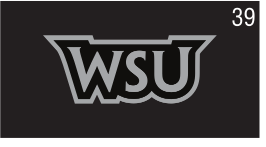 Athletic Lettermark, gray on black variant, cell 39