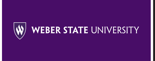 Primary Academic Logo, wordmark lockup, white on purple variant, cell 49