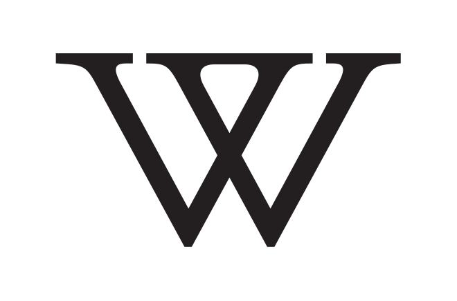 Wellesley College W monogram, black variant, cell 5