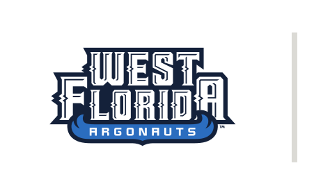 West Florida Argonauts wordmark, 1-color navy variant, cell 50