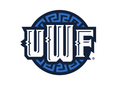 UWF lettermark in circle, 1-color navy variant, cell 56