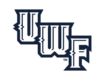 UWF script lettermark, black/white variant, cell 99