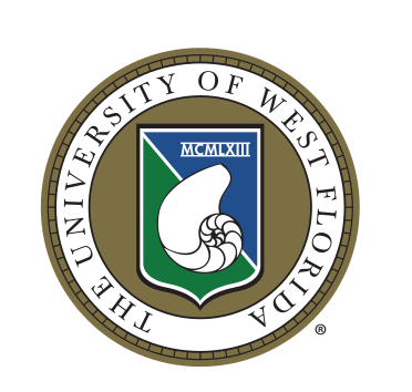 University of West Florida seal, color variant, cell 145