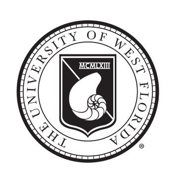 University of West Florida seal, black variant, cell 146