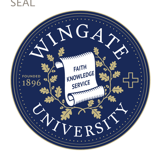 Wingate University seal, full color variant