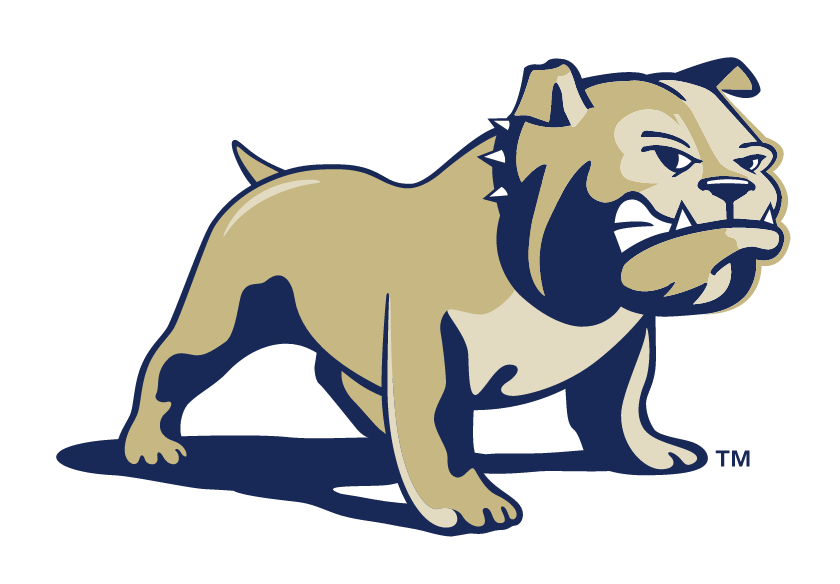 Wingate Bulldog mascot, full color variant