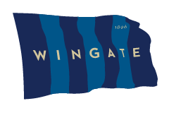 Wingate Flying Flag Logo, full color variant
