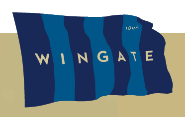 Wingate Flying Flag Logo, full color variant