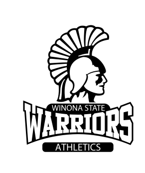 Warriors Athletics logo, black/white on white variant, cell 59