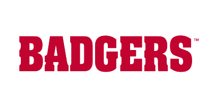 Badgers wordmark, red variant