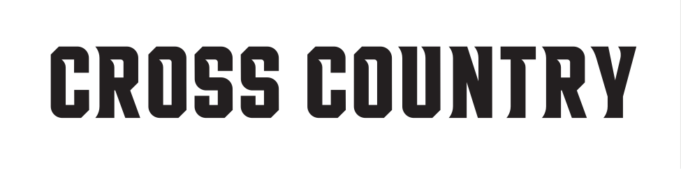 wordmark CROSS COUNTRY, black variant, cell 68
