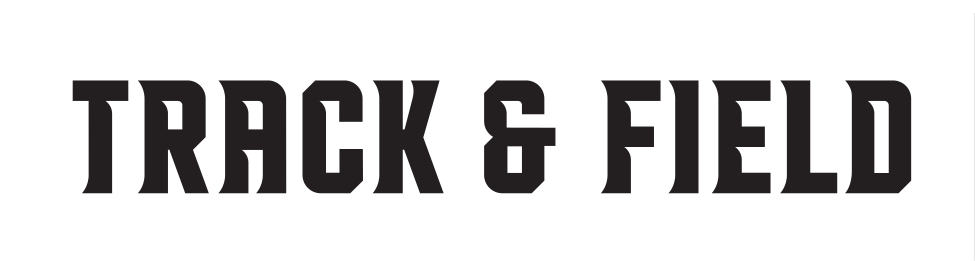 wordmark TRACK & FIELD, black variant, cell 76