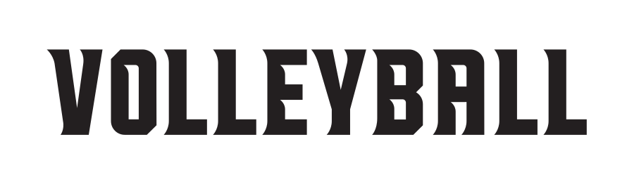 wordmark VOLLEYBALL, black variant, cell 77