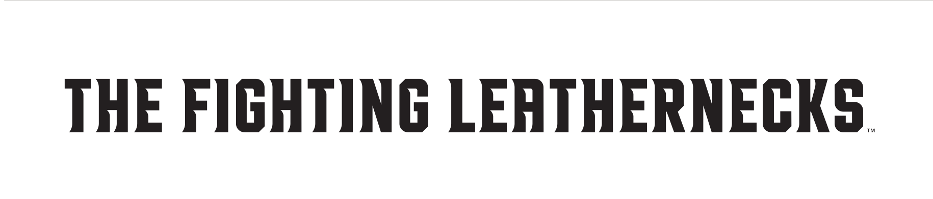 wordmark THE FIGHTING LEATHERNECKS, black variant, cell 78