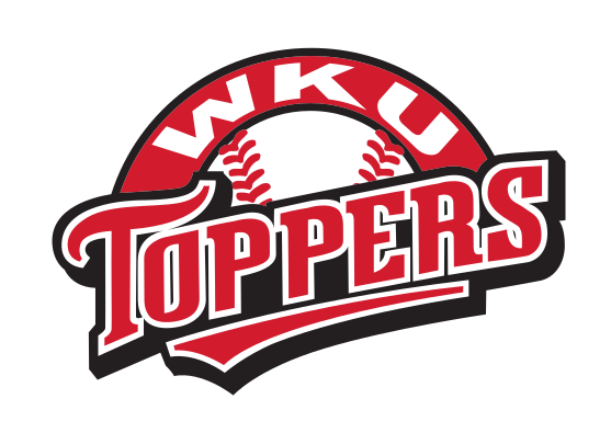 WKU TOPPERS wordmark, red/black on white variant, cell 57