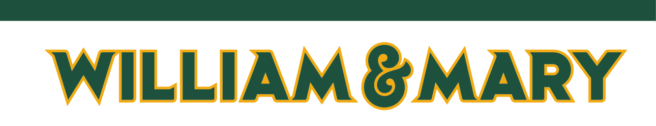 William & Mary wordmark, color variant, cell 34