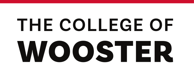 The College of Wooster wordmark, black variant, cell 21