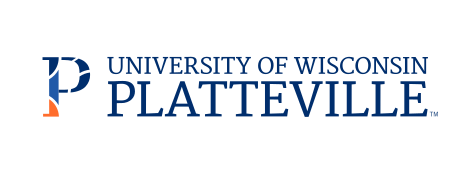 University of Wisconsin-Platteville logo, horizontal, 3 color variant, cell 2