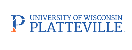 University of Wisconsin-Platteville logo, horizontal, 2 color variant, cell 3