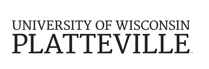 University of Wisconsin-Platteville wordmark, black variant, cell 22
