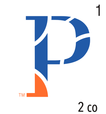 P lettermark, 2 color variant, cell 17