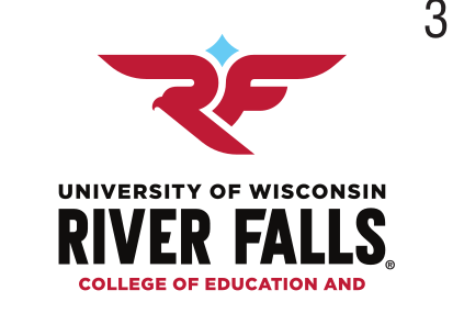 RF falcon head + University wordmark + College of Education, red/black variant, cell 33