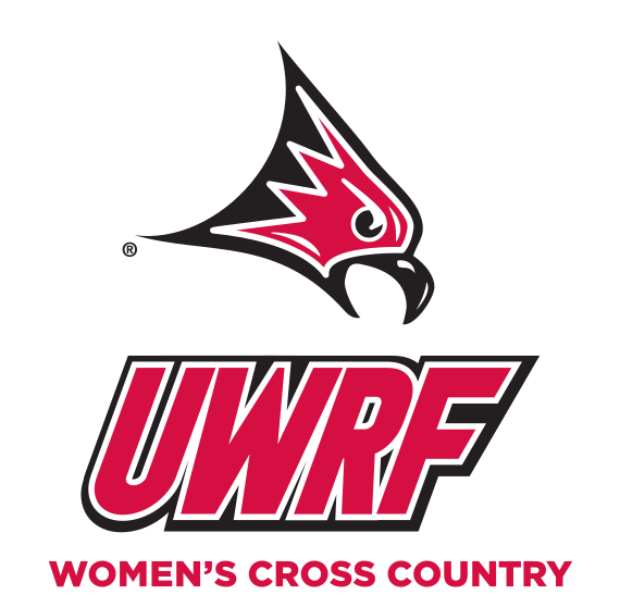 Falcon head with UWRF and Women's Cross Country, full color variant, cell 74