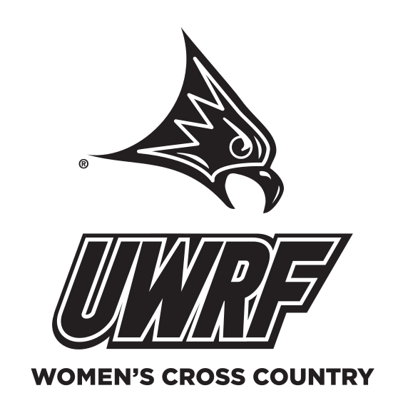 Falcon head with UWRF and Women's Cross Country, black variant, cell 75