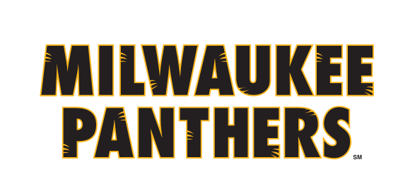 MILWAUKEE PANTHERS wordmark, gold/black variant, cell 21